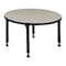 Regency Round Classroom Tables, 30 W, 30 L, 23-34 H, Wood, Metal, Maple TB30RNDPLAPBK - alternate 2
